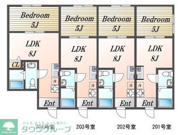 carpe恋ヶ窪の物件間取画像